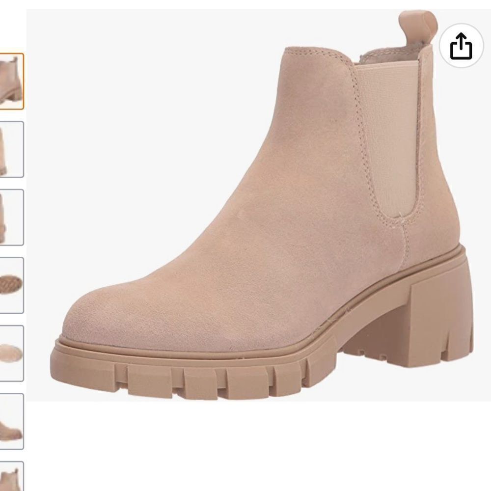 STEVE MADDEN HOWLER BOOTS IN TAN LEATHER